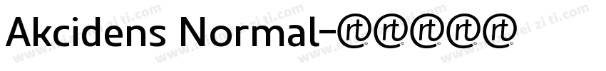 Akcidens Normal字体转换